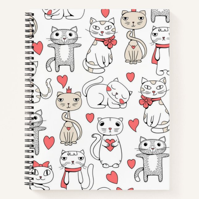Cat pattern notebook (Front)