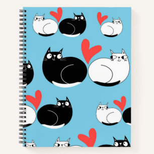 Cat pattern notebook