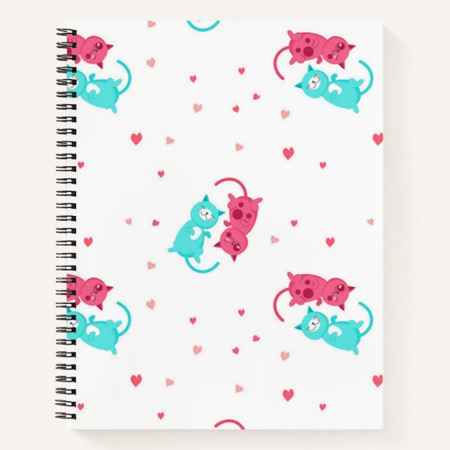 Cat pattern notebook (Front)