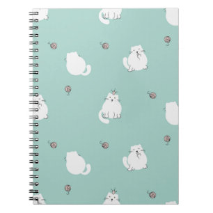 Cat pattern notebook