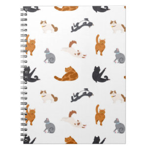 Cat pattern notebook