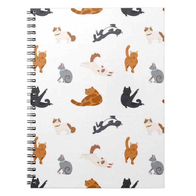 Cat pattern notebook (Front)