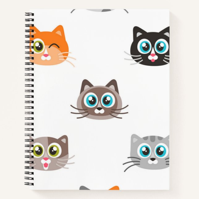 Cat pattern notebook (Front)