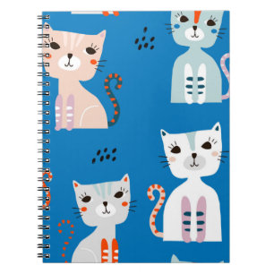 Cat pattern notebook