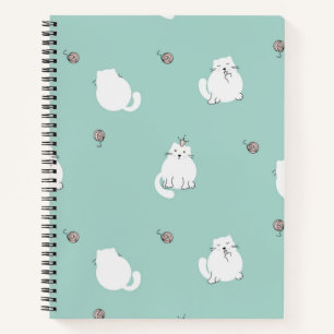 Cat pattern notebook