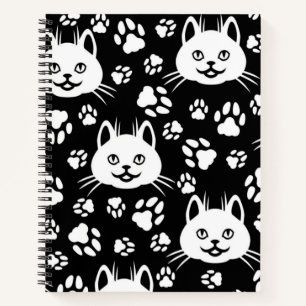Cat pattern notebook