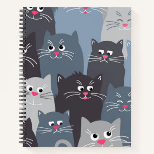 Cat pattern notebook