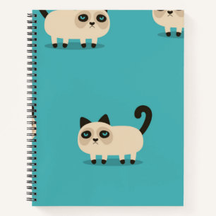 Cat pattern notebook