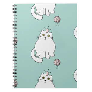Cat pattern notebook