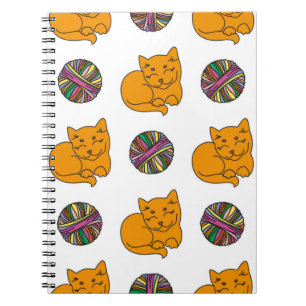 Cat pattern notebook