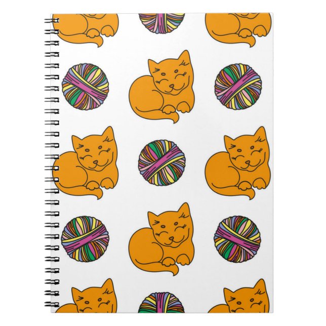 Cat pattern notebook (Front)