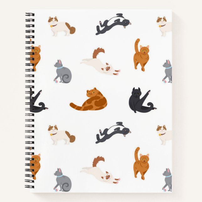 Cat pattern notebook (Front)
