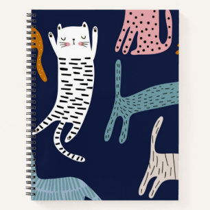 Cat pattern notebook