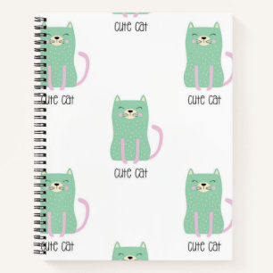 Cat pattern notebook
