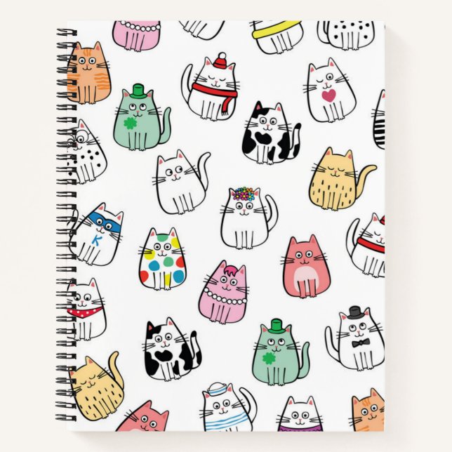 Cat pattern notebook (Front)