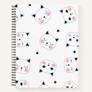 Cat pattern notebook