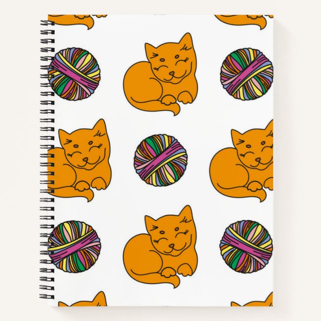 Cat pattern notebook (Front)