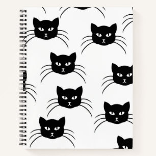 Cat pattern notebook