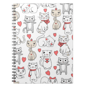 Cat pattern notebook
