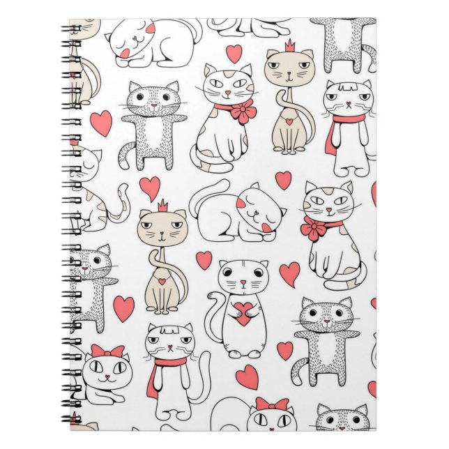 Cat pattern notebook (Front)
