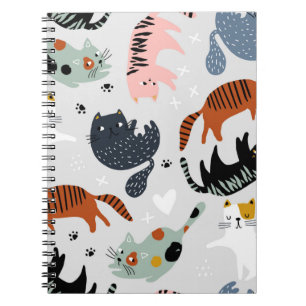 Cat pattern notebook