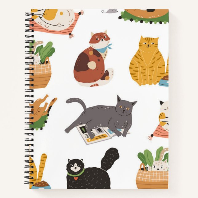 Cat pattern notebook (Front)