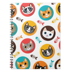 Cat pattern notebook