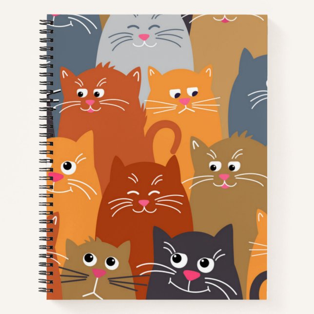 Cat pattern notebook (Front)