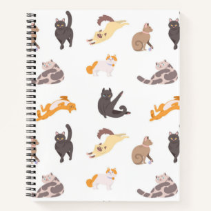 Cat pattern notebook