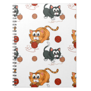 Cat pattern notebook