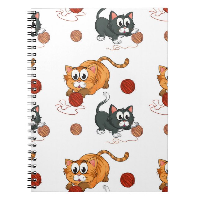 Cat pattern notebook (Front)