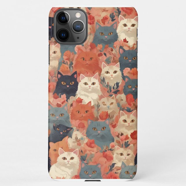 Cat pattern Phone Case (Back)