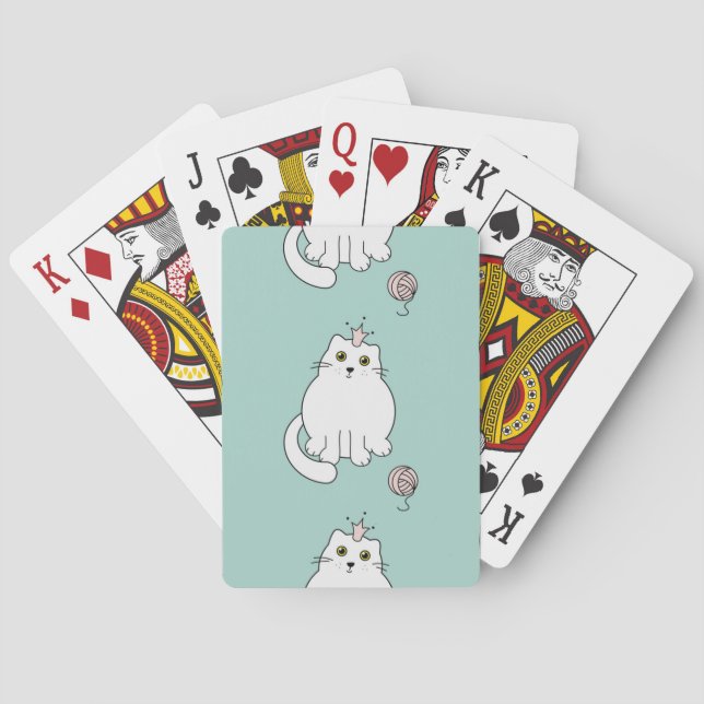 Cat pattern playing cards (Back)