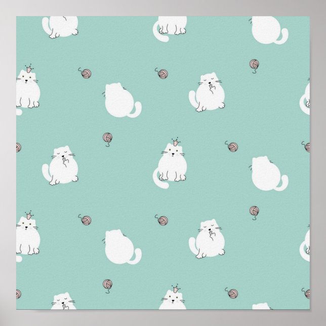 Cat pattern poster (Front)