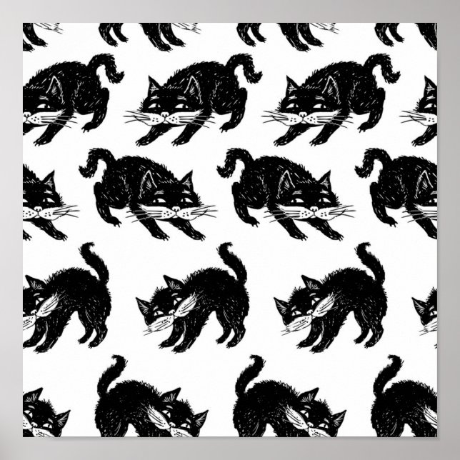 Cat pattern poster (Front)