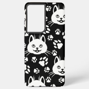 Cat pattern samsung galaxy case