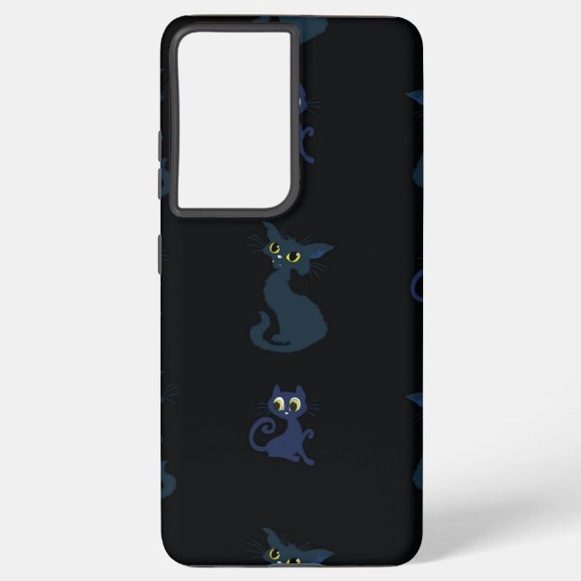 Cat pattern samsung galaxy s21 ultra case (Back)