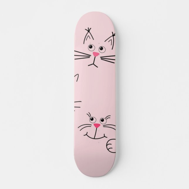 Cat pattern skateboard (Front)