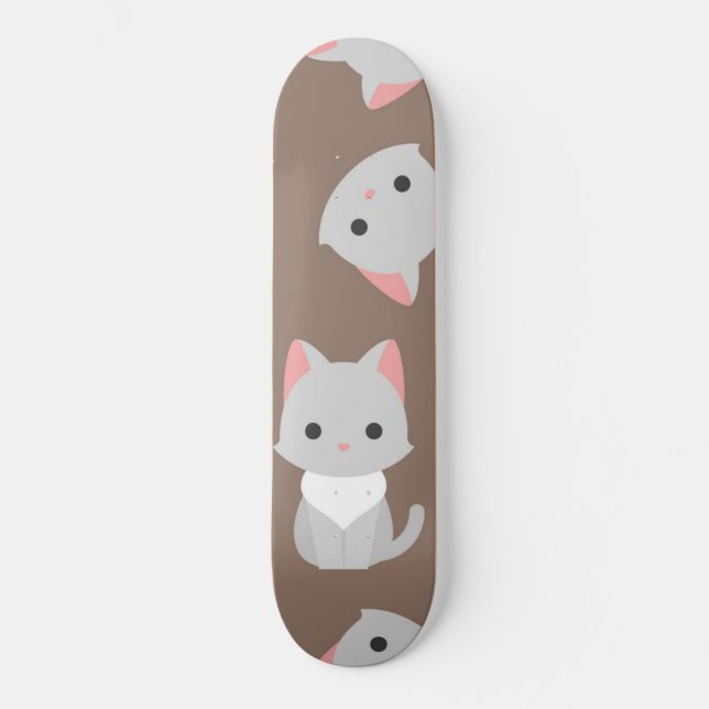 Cat pattern skateboard (Front)