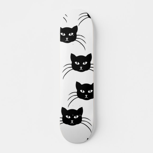 Cat pattern skateboard (Front)