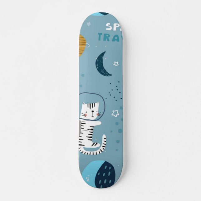 Cat pattern skateboard (Front)