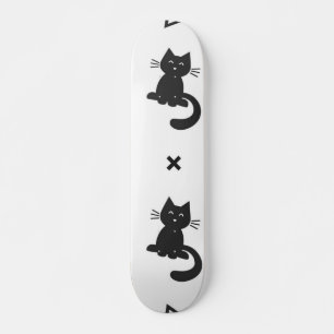 Cat pattern skateboard