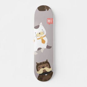 Cat pattern skateboard