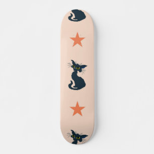 Cat pattern skateboard