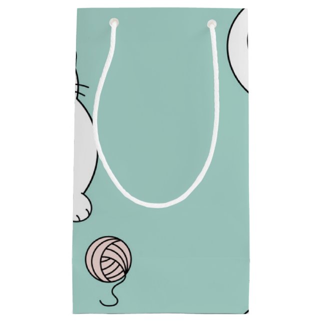 Cat pattern small gift bag (Front)