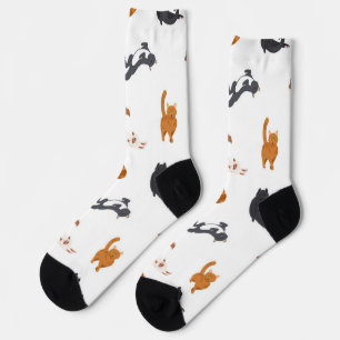 Cat pattern socks