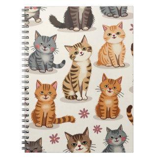 Cat Pattern Square Notepad Notebook
