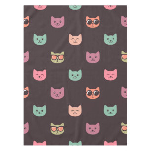 Cat pattern tablecloth