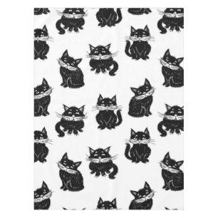 Cat pattern tablecloth