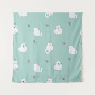 Cat pattern tapestry